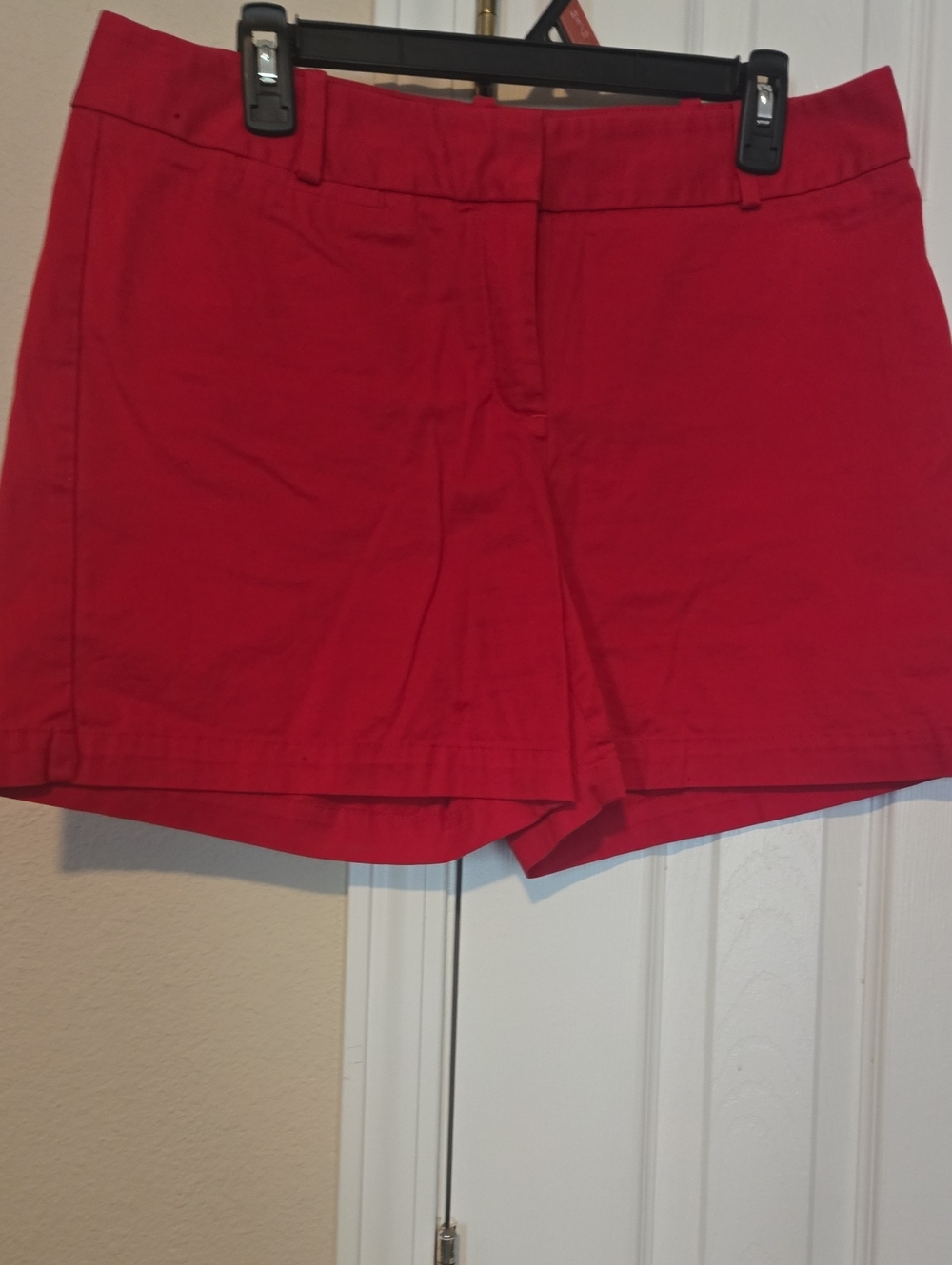 Talbots Cherry Red Classic Bermuda Shorts